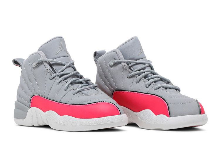 Jordan 12 Retro Wolf Grey Racer Pink (PS)