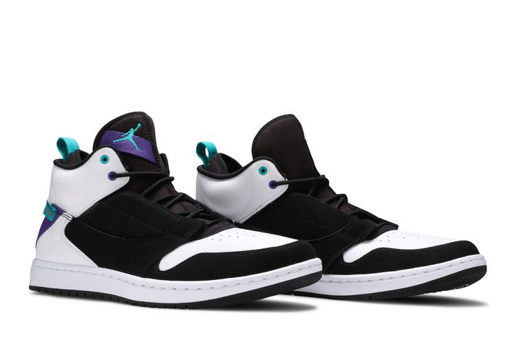 Jordan Fadeaway Black White Grape
