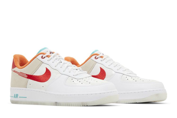 Nike Air Force 1 Low '07 PRM Just Do It White Red Teal