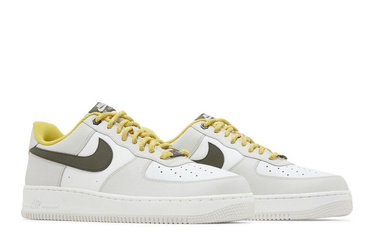 Nike Air Force 1 Low '07 PRM Light Bone Cargo Khaki Vivid Sulfur