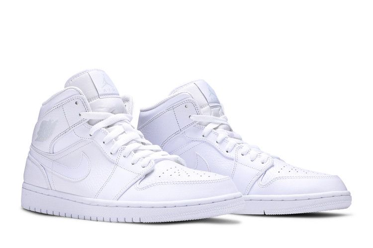 Jordan 1 Mid Triple White (2018)