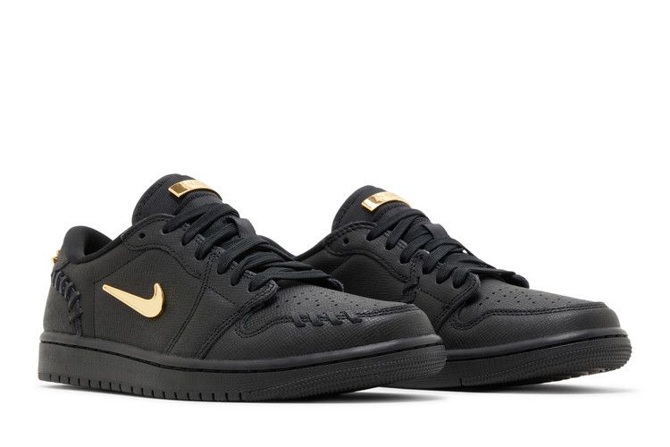 Jordan 1 Low Method of Make Black Metallic Gold (Women's)