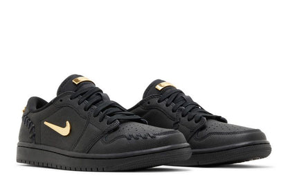 Jordan 1 Low Method of Make Black Metallic Gold (Women's)
