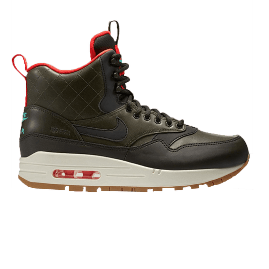 Nike Air Max 1 Mid Sneakerboot Reflect Sequoia/Black-Bright Crimson-Mint (Women's)