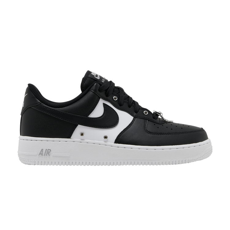 Nike Air Force 1 Low '07 PRM Black White Metallic Silver