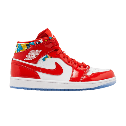 Jordan 1 Mid Barcelona Sweater Red Patent