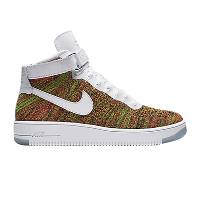 Nike Air Force 1 Mid Flyknit Multi-Color White