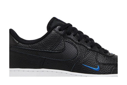 Nike Air Force 1 Low Cut Out Reflective Swoosh Black Blue