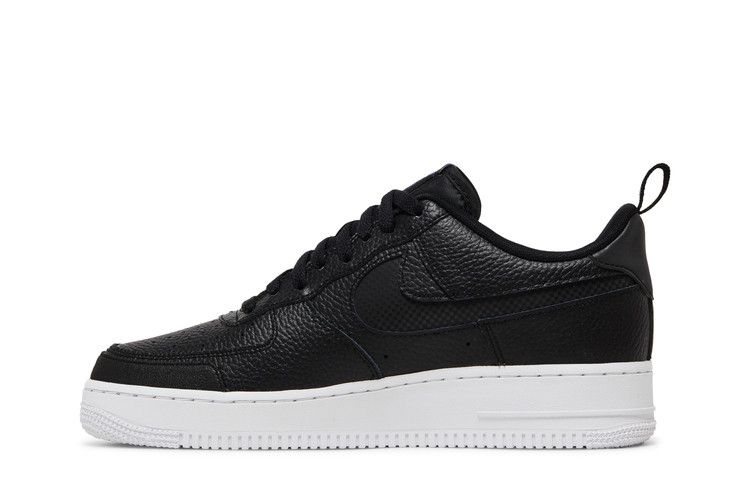 Nike Air Force 1 Low Cut Out Reflective Swoosh Black Blue