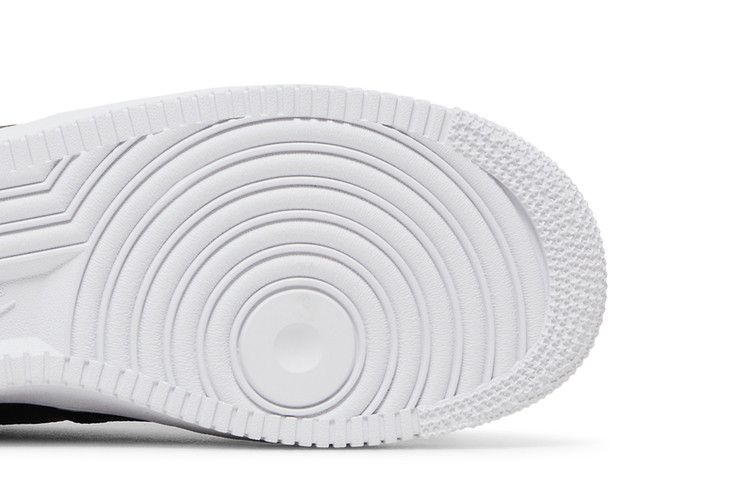 Nike Air Force 1 Low Cut Out Reflective Swoosh Black Blue