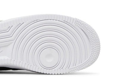 Nike Air Force 1 Low Cut Out Reflective Swoosh Black Blue