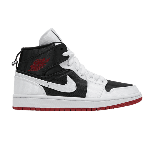 Jordan 1 Mid SE Utility Canvas White Black Gym Red (Women's)