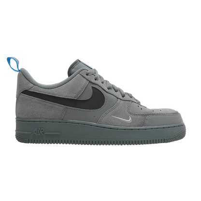 Nike Air Force 1 Low Cut Out Swoosh Grey
