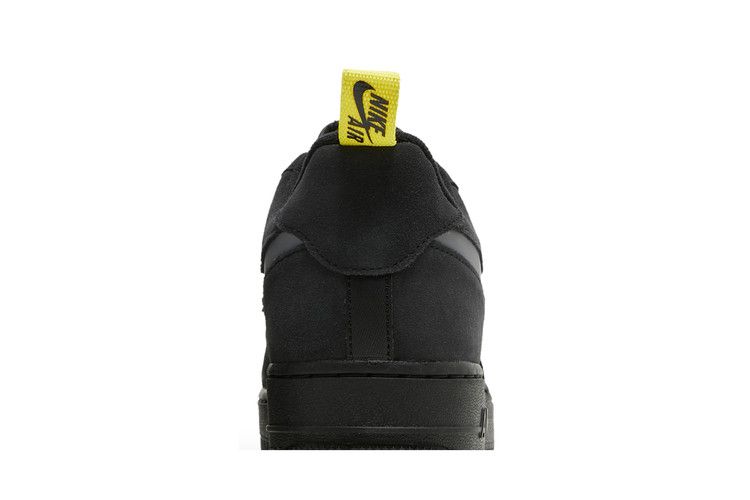 Nike Air Force 1 Low Cut Out Swoosh Black