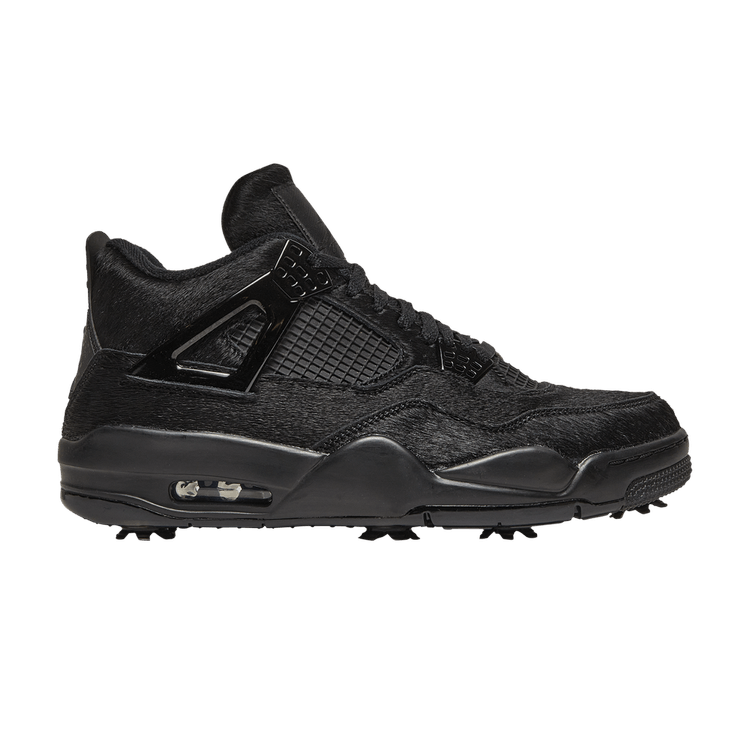 Jordan 4 Retro Golf Black Cat Pony Hair