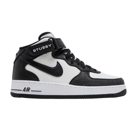 Nike Air Force 1 Mid Stussy Light Bone Black