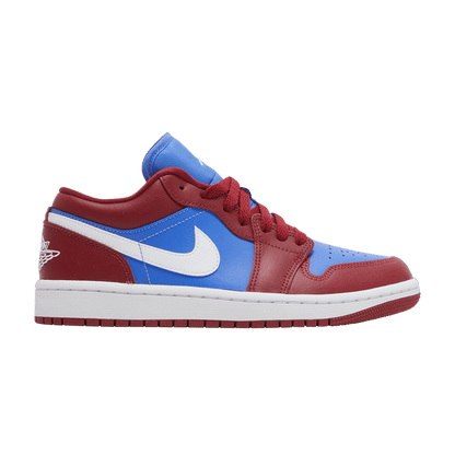 Jordan 1 Low Pomegranate Medium Blue (Women's)