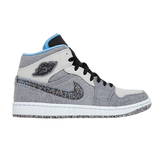 Jordan 1 Mid Crater Grey University Blue