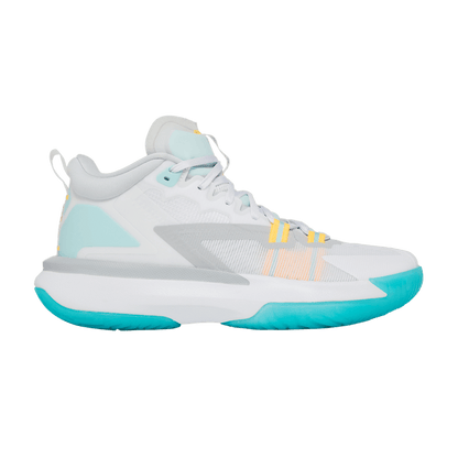 Jordan Zion 1 White Dynamic Turquoise