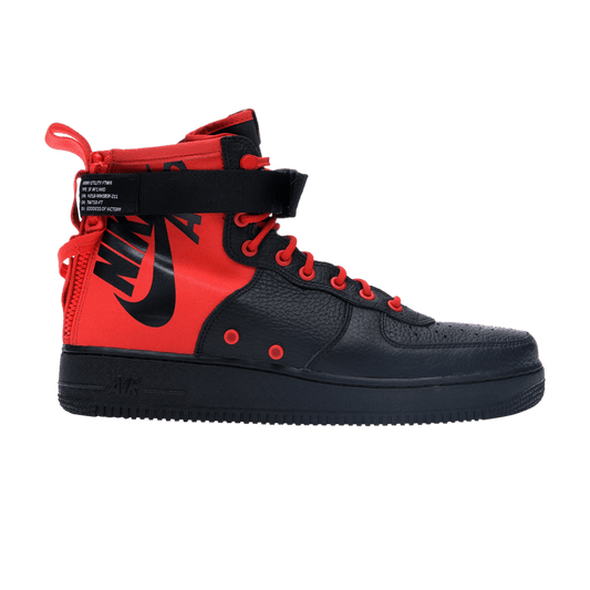 Nike SF Air Force 1 Mid Habanero Red Black
