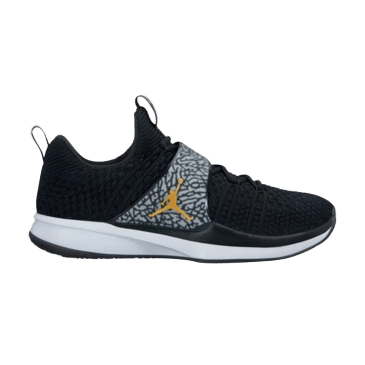 Jordan Trainer 2 Flyknit Black Metallic Gold
