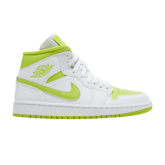 Jordan 1 Mid White Lime (Women's)