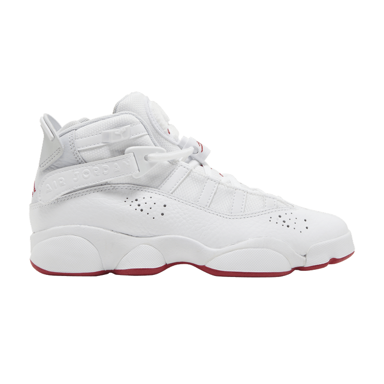 Jordan 6 Rings White Red Sole