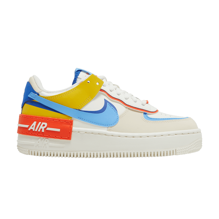 Nike Air Force 1 Low Shadow Sail Game Royal Rush Orange University Blue (Women's)