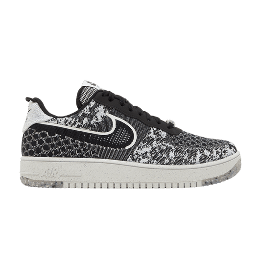Nike Air Force 1 Low Crater Flyknit Black White Melange