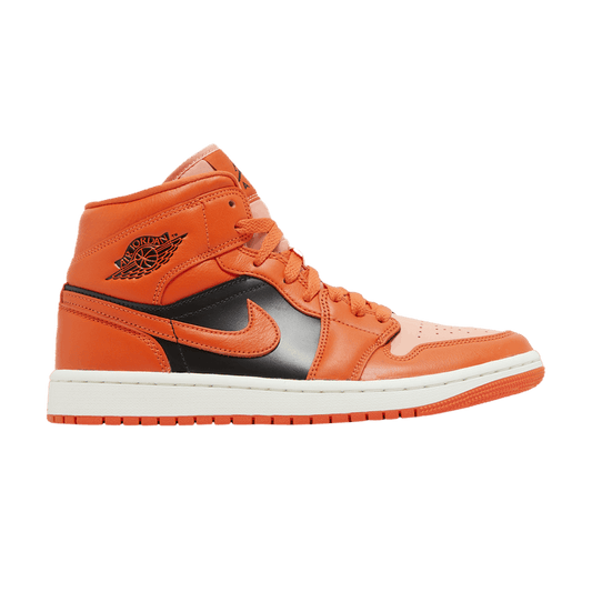 Jordan 1 Mid SE Rush Orange Crimson Bliss (Women's)