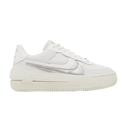 Nike Air Force 1 PLT.AF.ORM Summit White Metalic Silver (Women's)