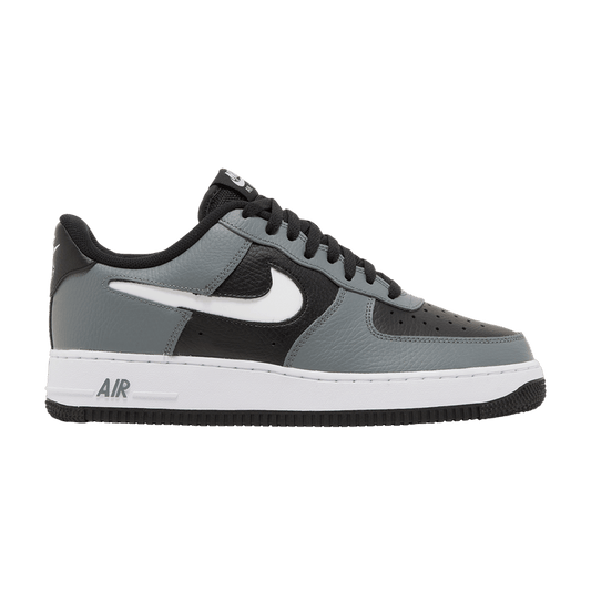 Nike Air Force 1 Low Grey Black Cut Out Swoosh