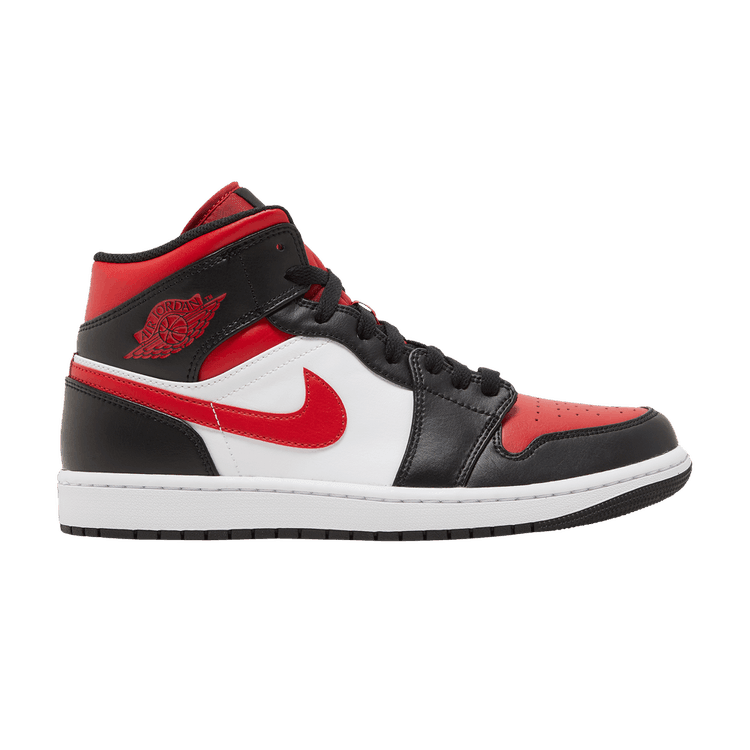 Jordan 1 Mid White Black Red (2022)