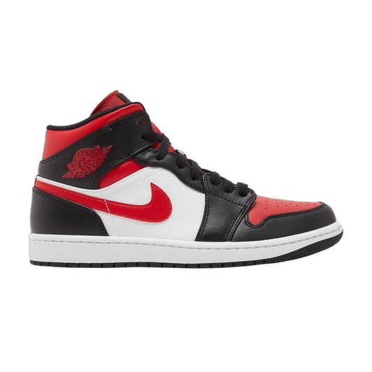 Jordan 1 Mid White Black Red (2022)