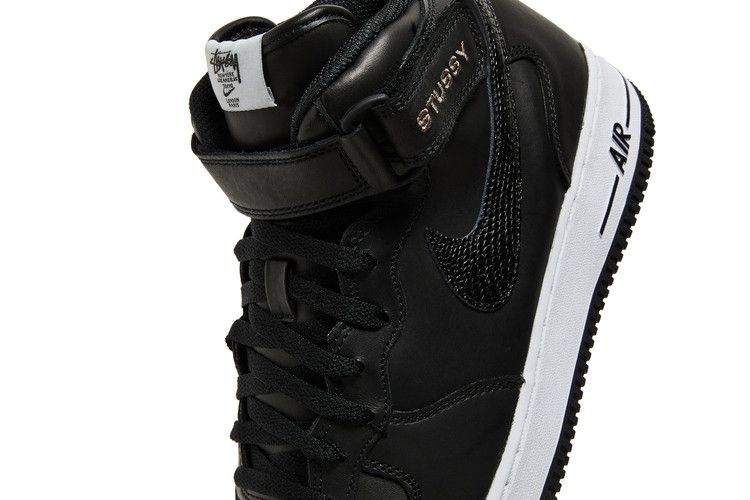 Nike Air Force 1 Mid Stussy Black White