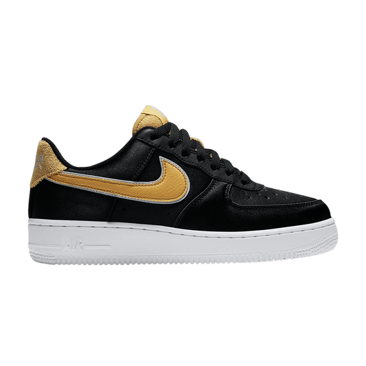 Nike Air Force 1 Low Satin Black Wheat Gold (Women's)