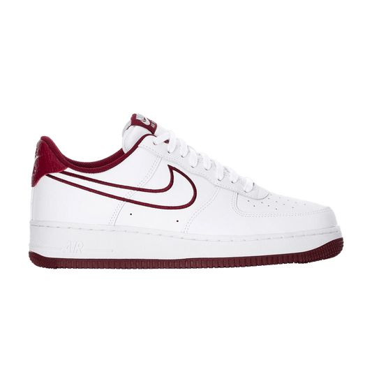 Nike Air Force 1 07 Leather White Team Red