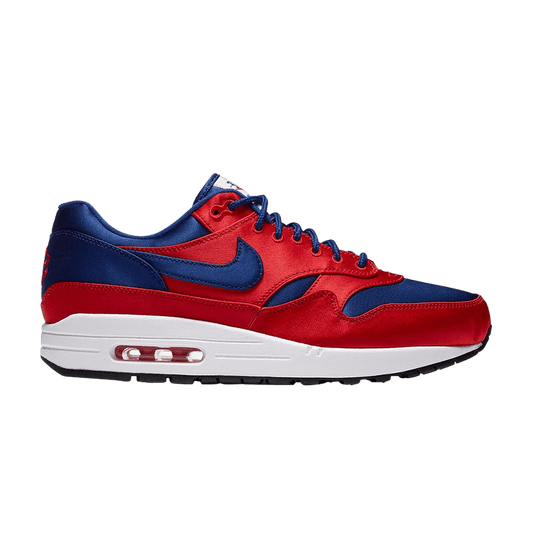 Nike Air Max 1 Satin University Red Deep Royal Blue