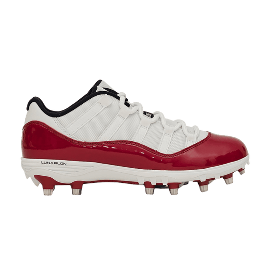 Jordan 11 Retro Low Cleat White Red