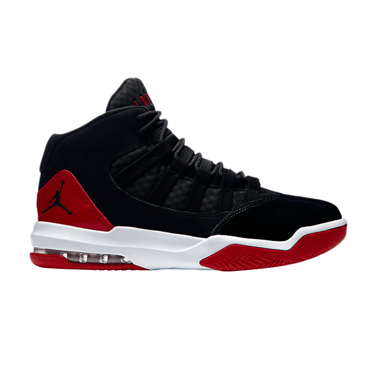 Jordan Max Aura Black Red Patent