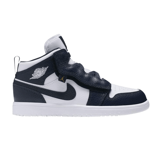 Jordan 1 Mid Alt White Metallic Gold Obsidian (PS)