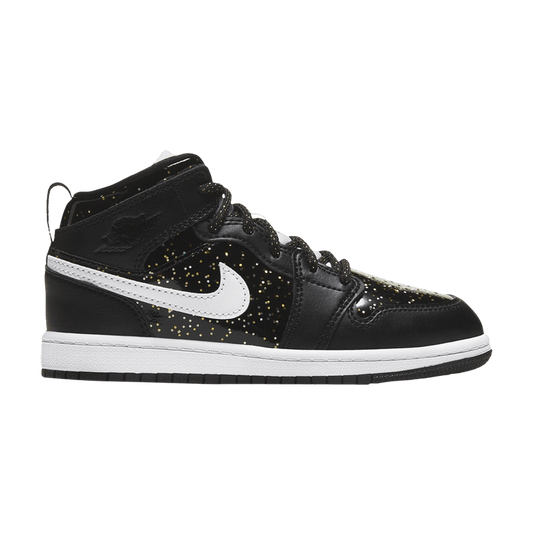Jordan 1 Mid SE Black Glitter (PS)