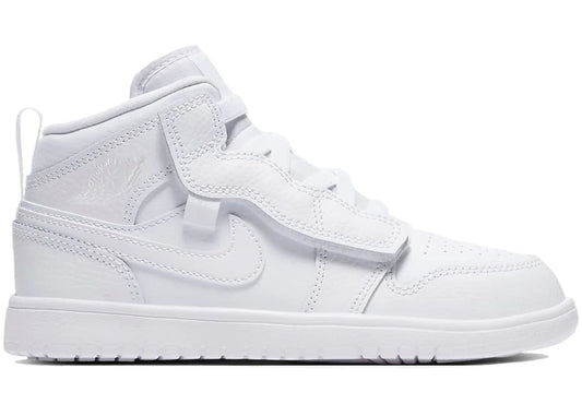 Jordan 1 Mid Alt Triple White (PS)