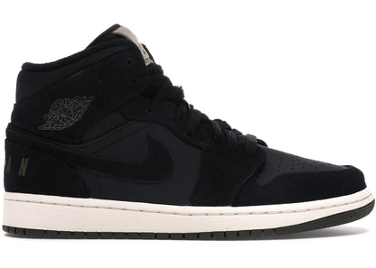 Jordan 1 Mid Black Olive Canvas