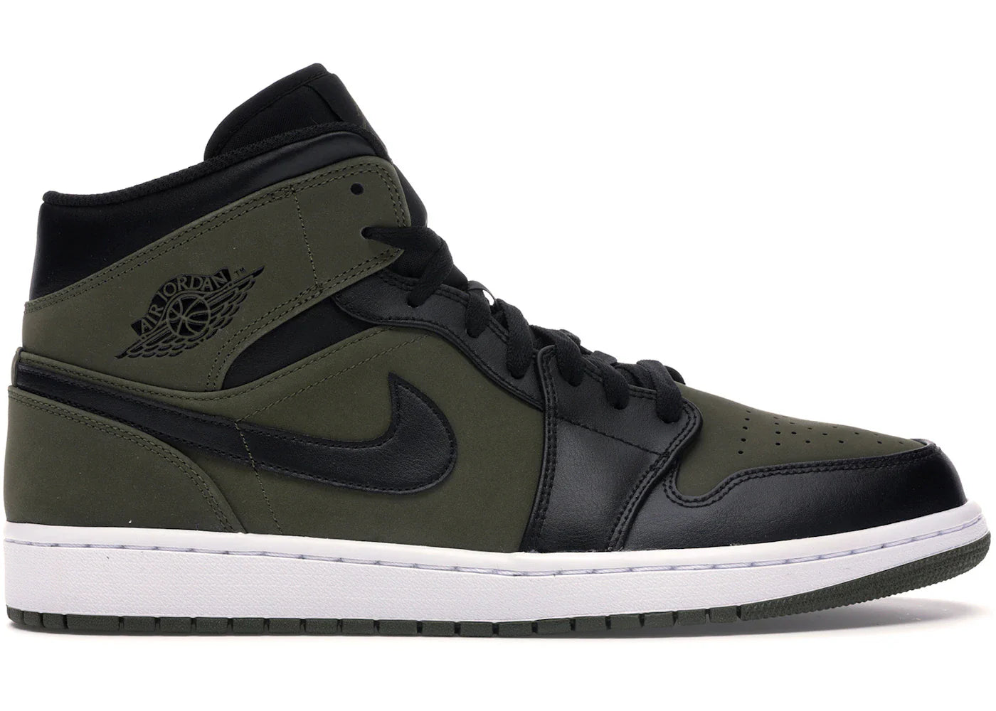 Jordan 1 Mid Olive Canvas