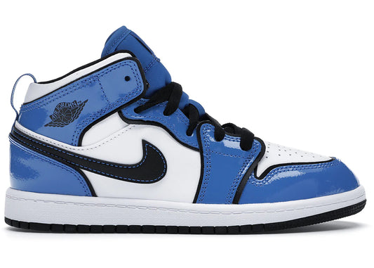 Jordan 1 Mid Signal Blue (PS)