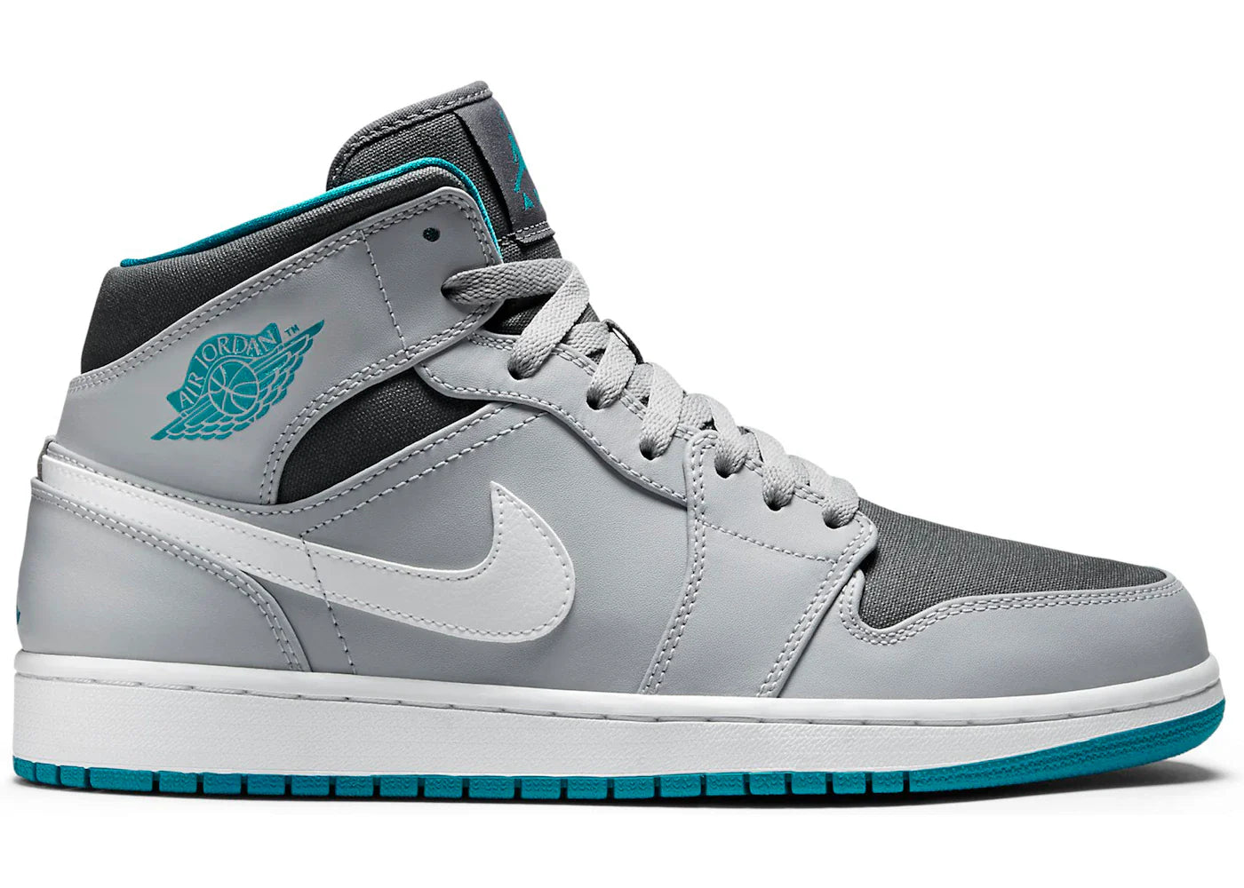 Jordan 1 Mid Wolf Grey Tropical Teal