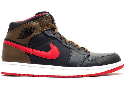 Jordan 1 Phat Black Red Olive