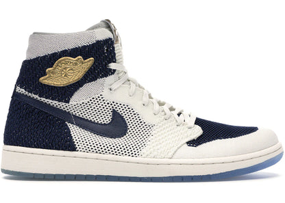 Jordan 1 Retro High Flyknit Derek Jeter RE2PECT