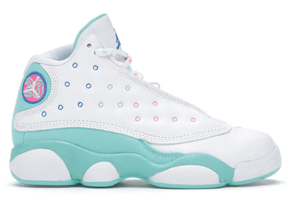 Jordan 13 Retro White Soar Green Pink (PS)